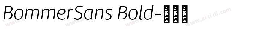 BommerSans Bold字体转换 BommerSans Bold字体转换